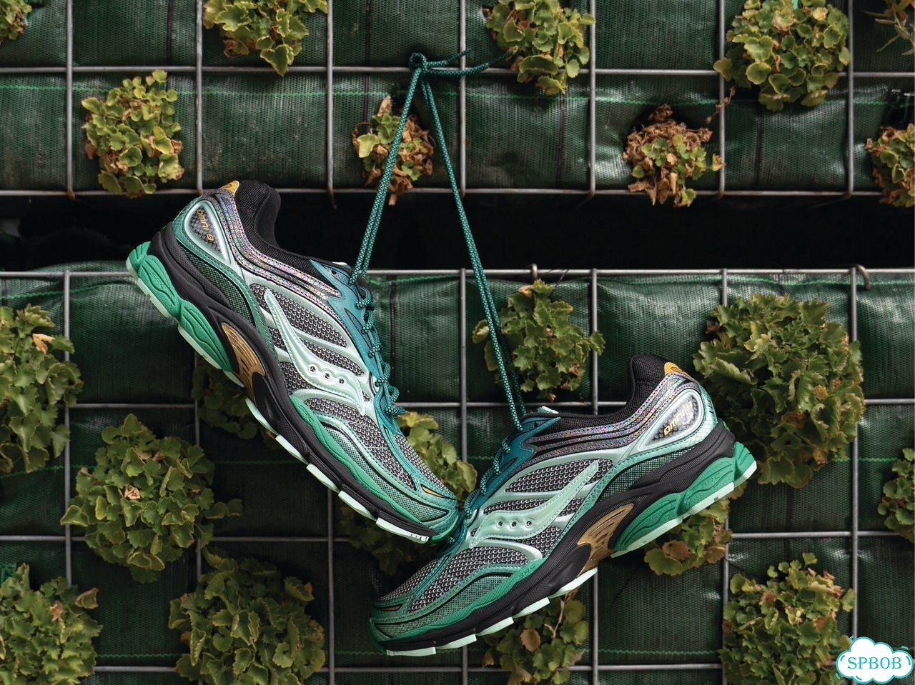 Saucony Pro Grid 9 Number Green фото 2
