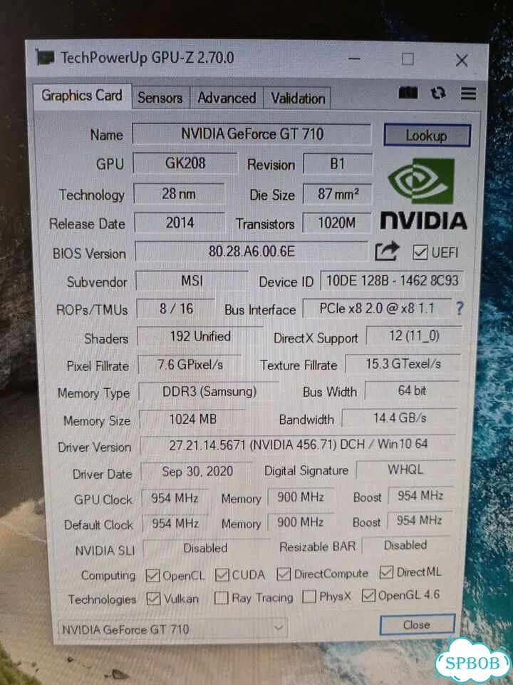 Видеокарта MSI GeForce GT 710 1GB LP (Бесшумная) фото 4