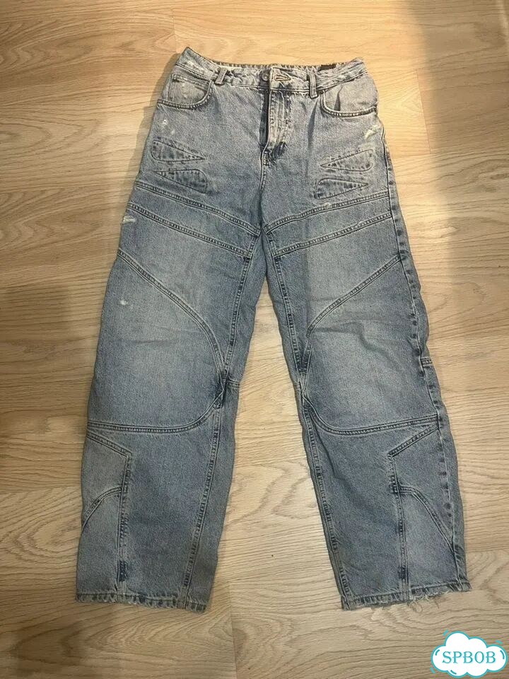 Джинсы zara 38 широкие фото 1