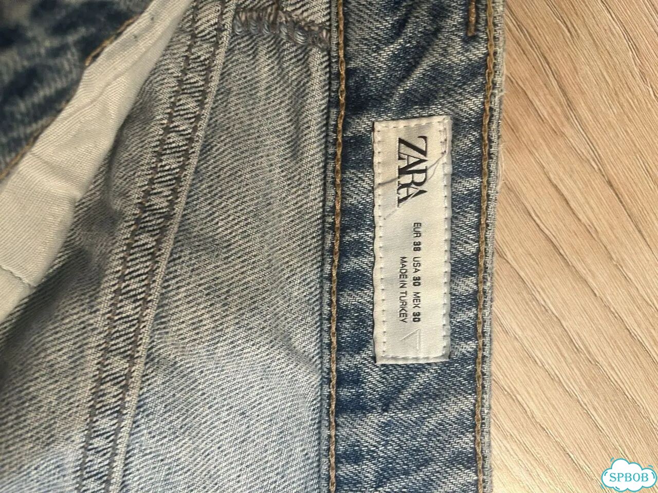 Джинсы zara 38 широкие фото 3