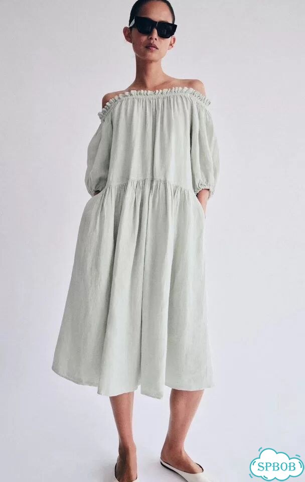 Льняное платье Zara новое М фото 1