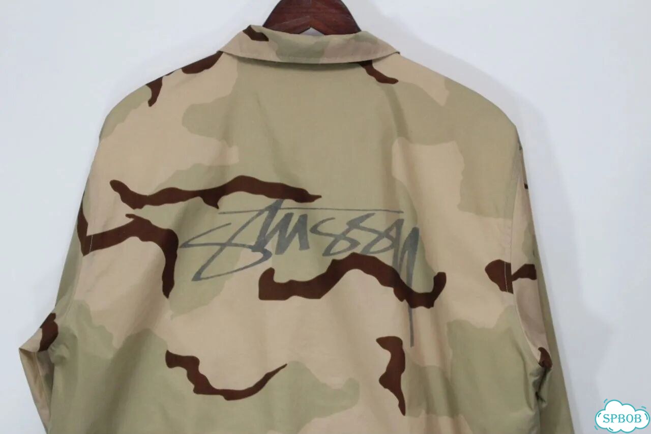 Stussy Coach Desert Camo Куртка L Ориг Джинсы фото 4