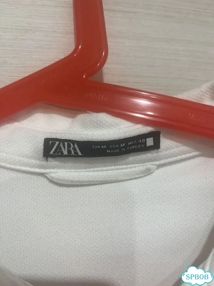 Кофта рубашка zara белая фото 2