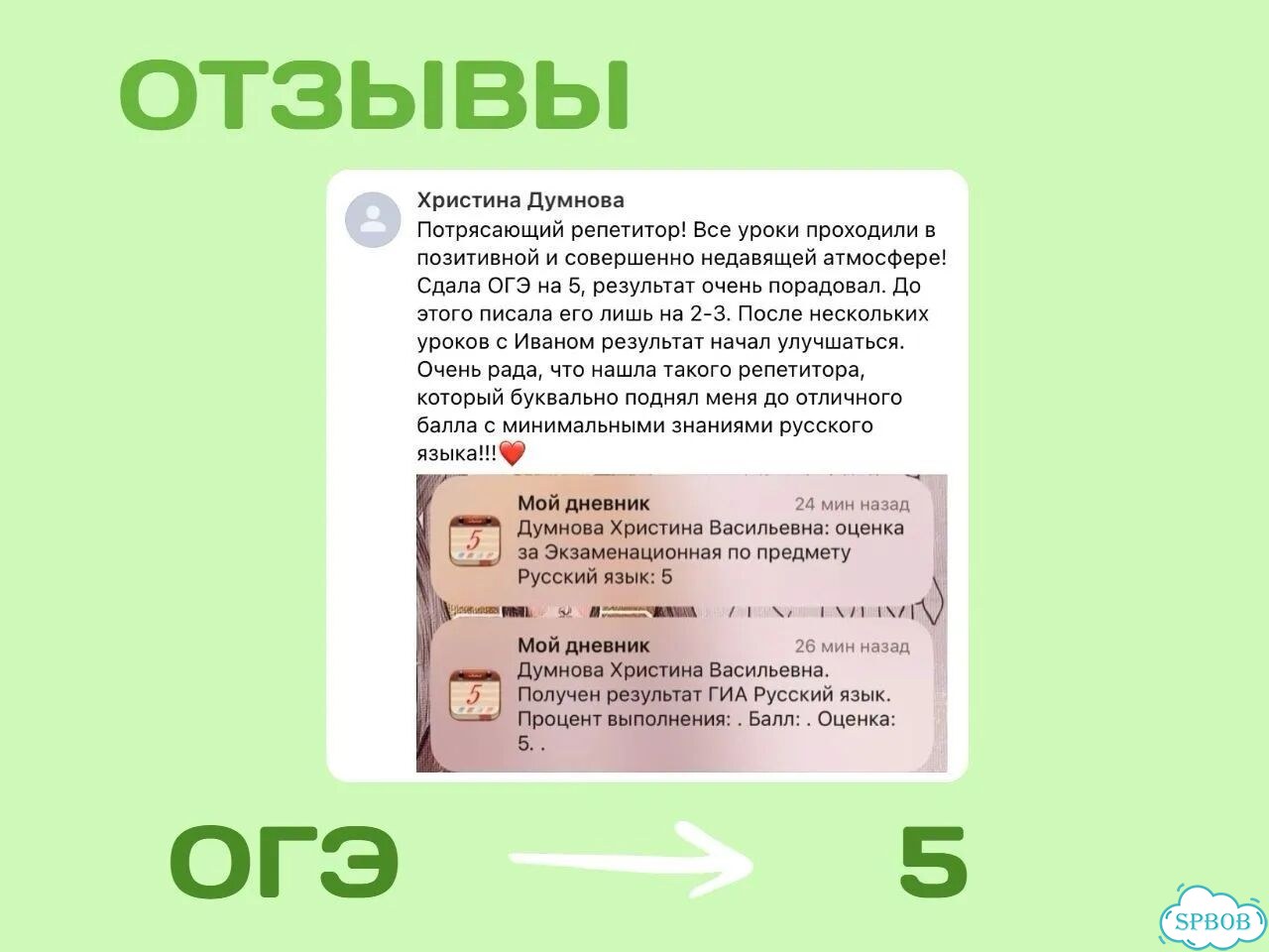 Репетитор по русскому языку, ОГЭ/ЕГЭ/Успеваемость фото 6