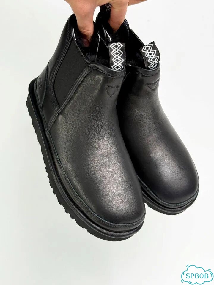UGG Neumel Chelsea кожа Black фото 2