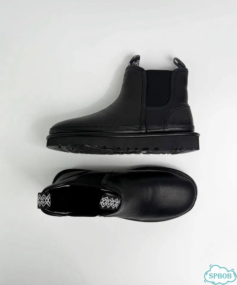 UGG Neumel Chelsea кожа Black фото 3