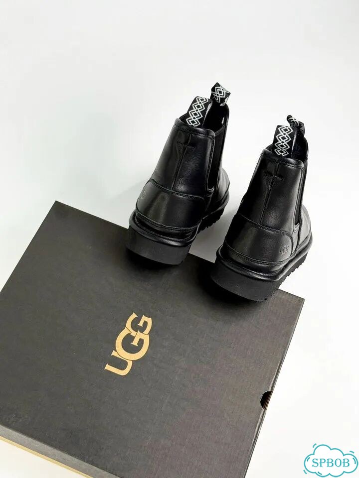 UGG Neumel Chelsea кожа Black фото 4