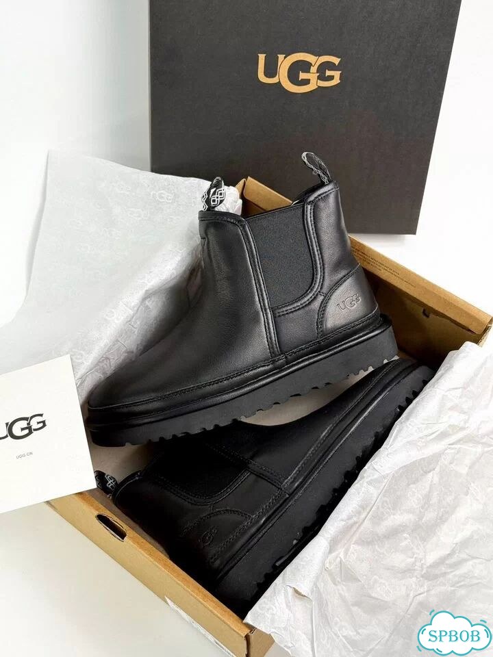 UGG Neumel Chelsea кожа Black фото 5