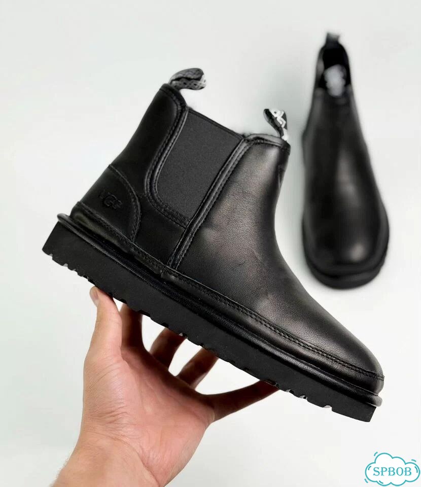 UGG Neumel Chelsea кожа Black фото 6