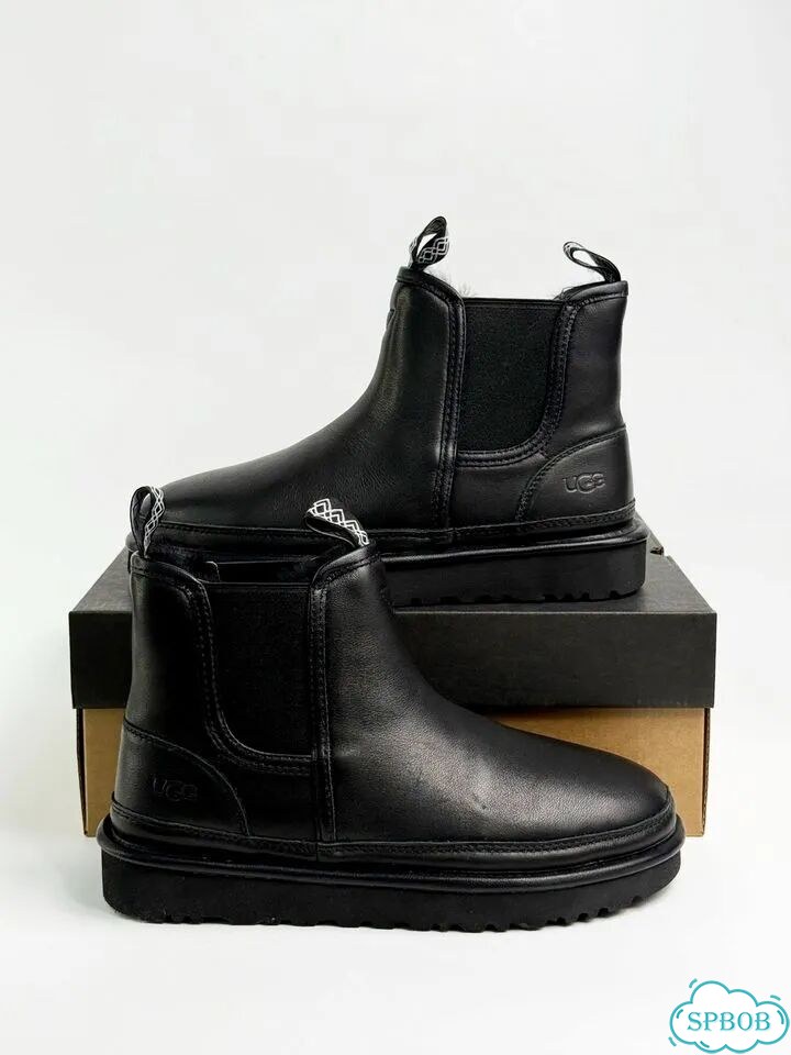UGG Neumel Chelsea кожа Black фото 8