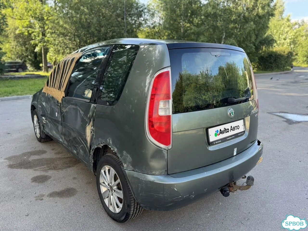Skoda Roomster 1.6 MT, 2007, битый, 210 123 км фото 5