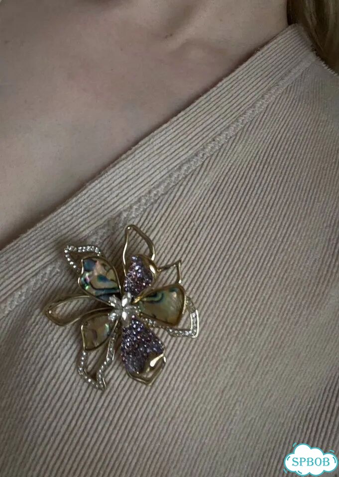 Новая брошь Anne Klein цветок оригинал фото 2