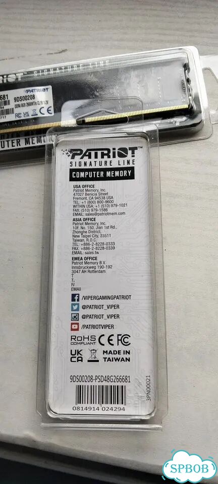 Patriot Memory PSD48G266681 DDR4 8GB фото 2