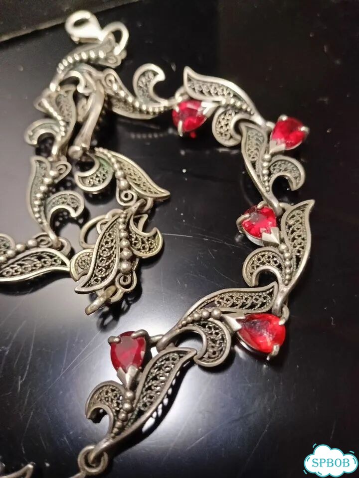 Серебряное колье 60-80 годы фото 3