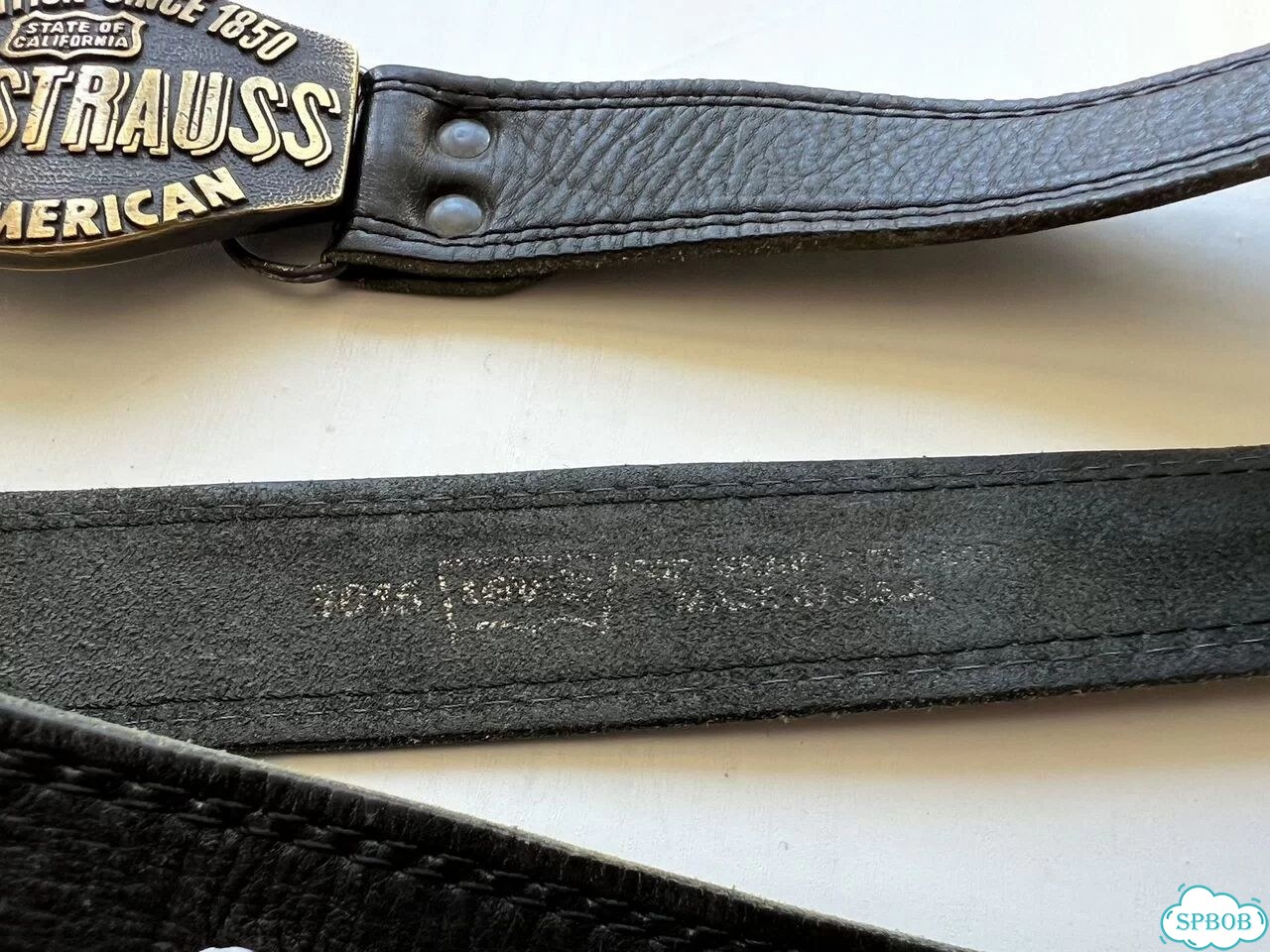 Levis Made in USA оригинал ремень кожаный фото 5