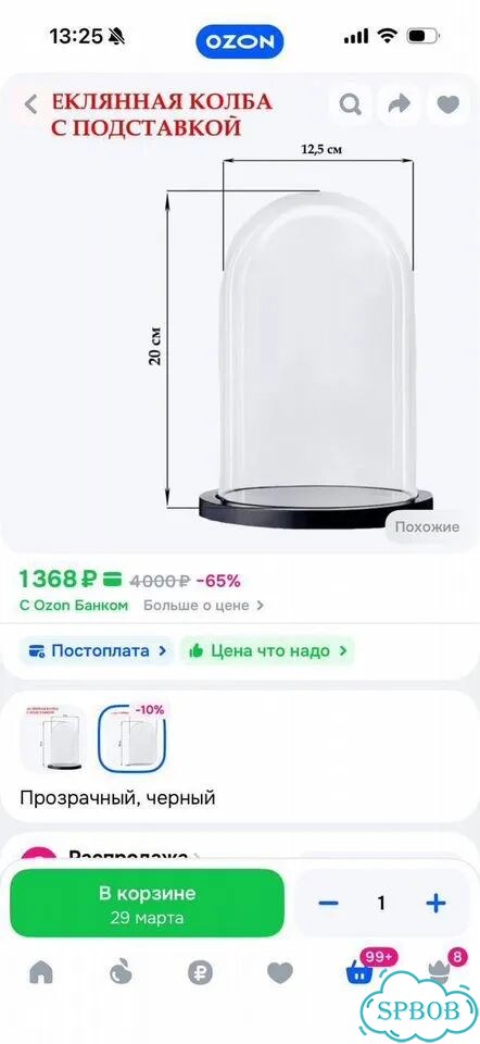 Стеклянный купол клош фото 2