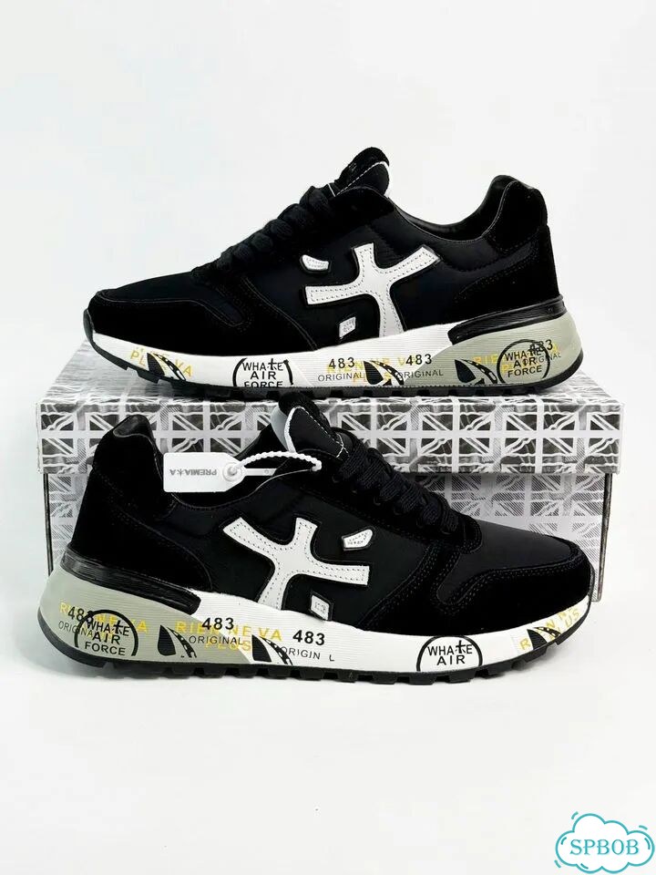 Premiata Mick Black White фото 1