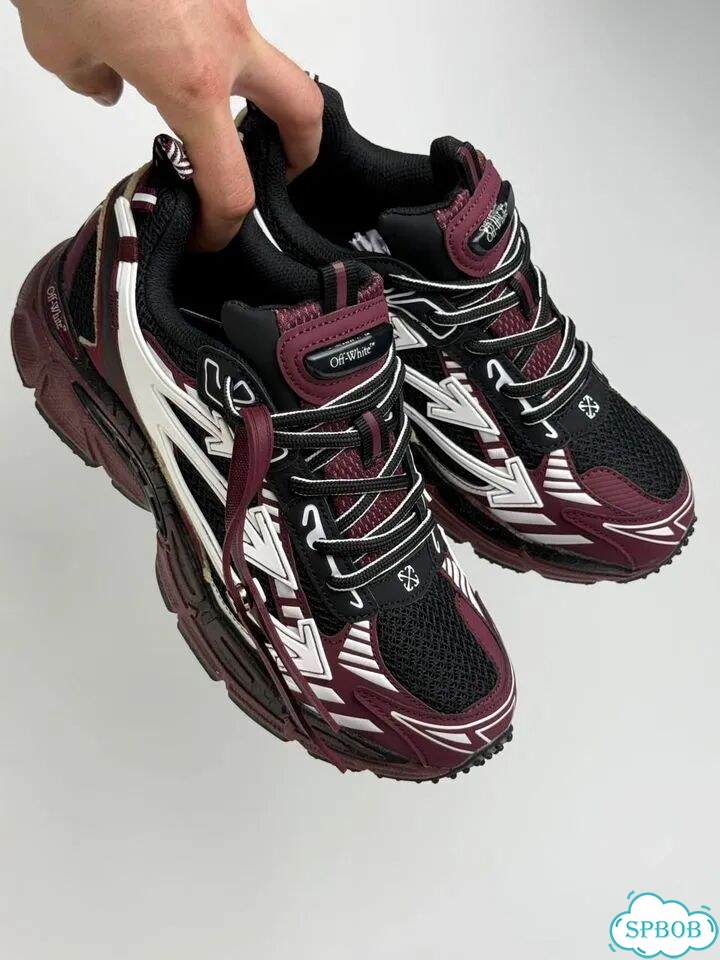 Off-White Be Right Back Runner Black Red фото 2