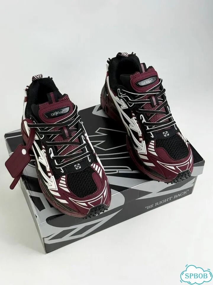 Off-White Be Right Back Runner Black Red фото 4