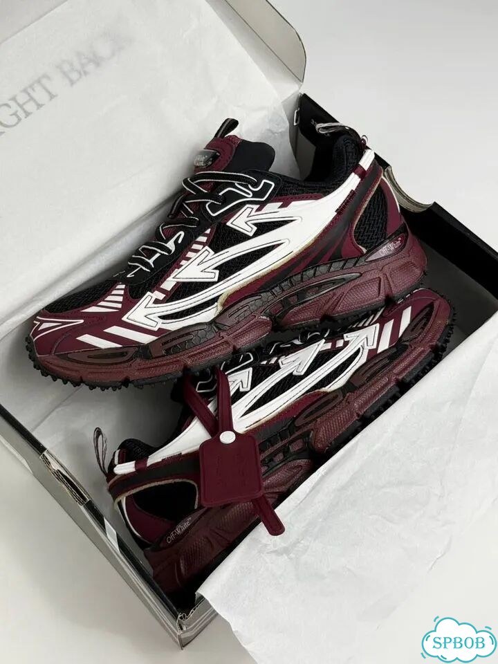 Off-White Be Right Back Runner Black Red фото 6
