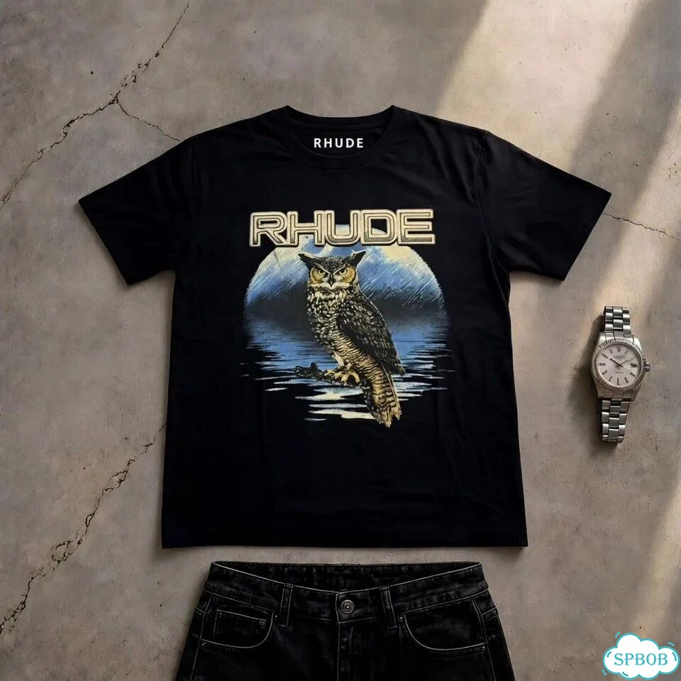 Футболка Rhude Night Сова фото 1
