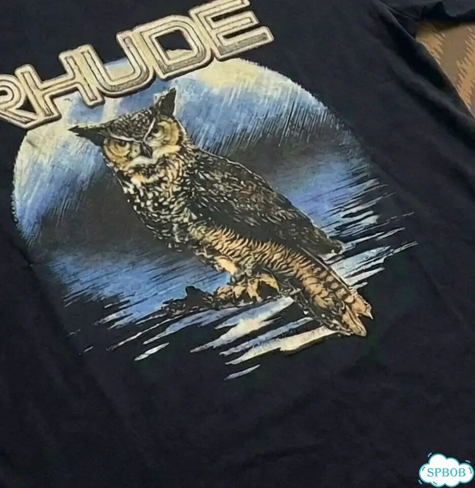 Футболка Rhude Night Сова фото 4
