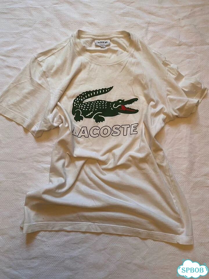 Футболка lacoste белая фото 1