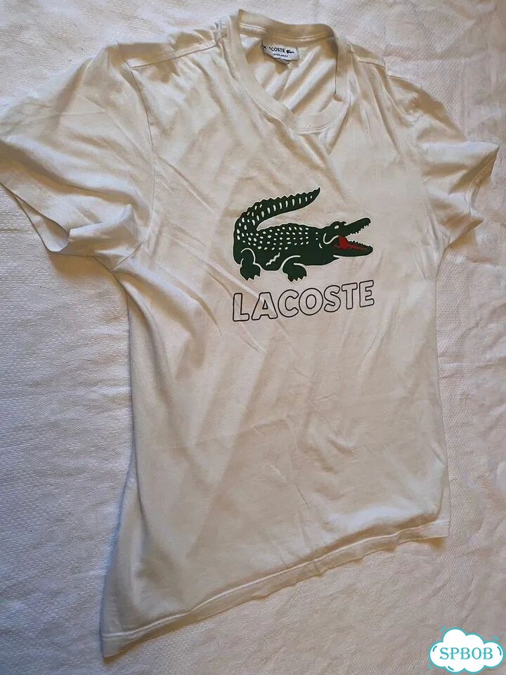 Футболка lacoste белая фото 5