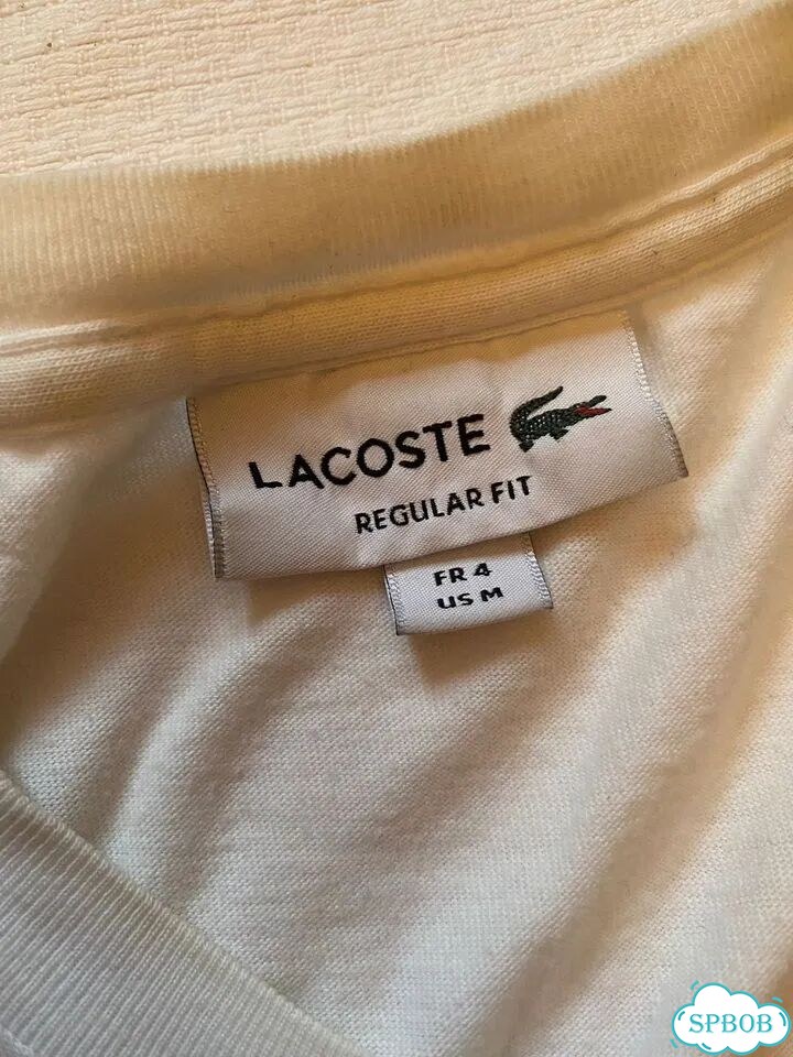 Футболка lacoste белая фото 6