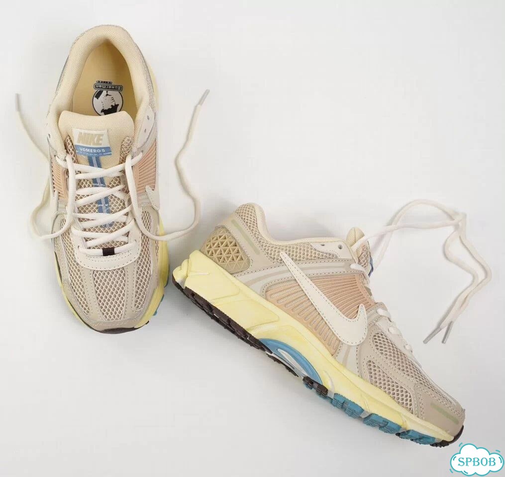 Nike Zoom Vomero 5 Beige White фото 2