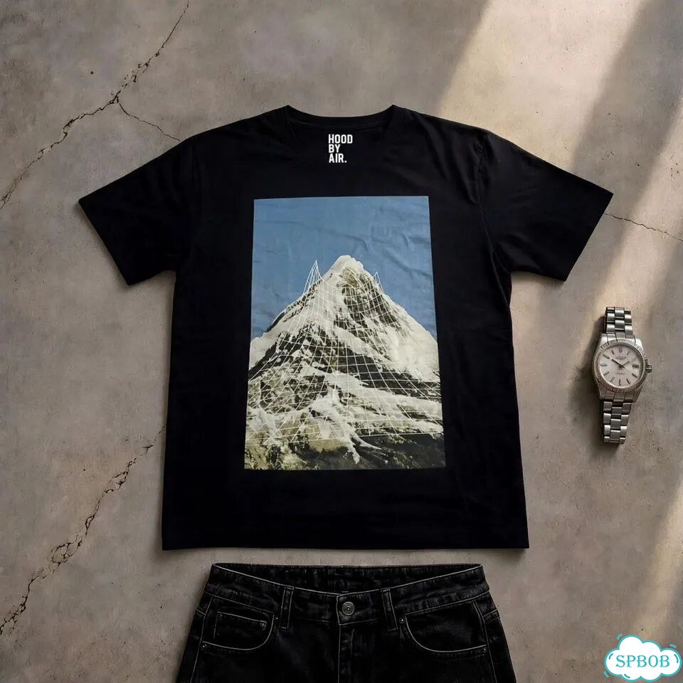 Футболка hood by air matrice mountains фото 1