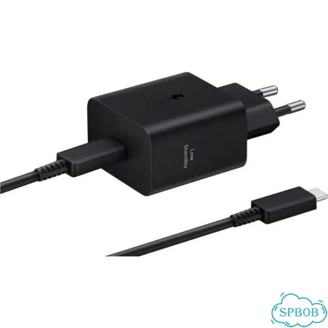 Сетевое зарядное устройство Samsung EP-T4511xbegeu 45Вт, с кабелем Type-C, Черный фото 1