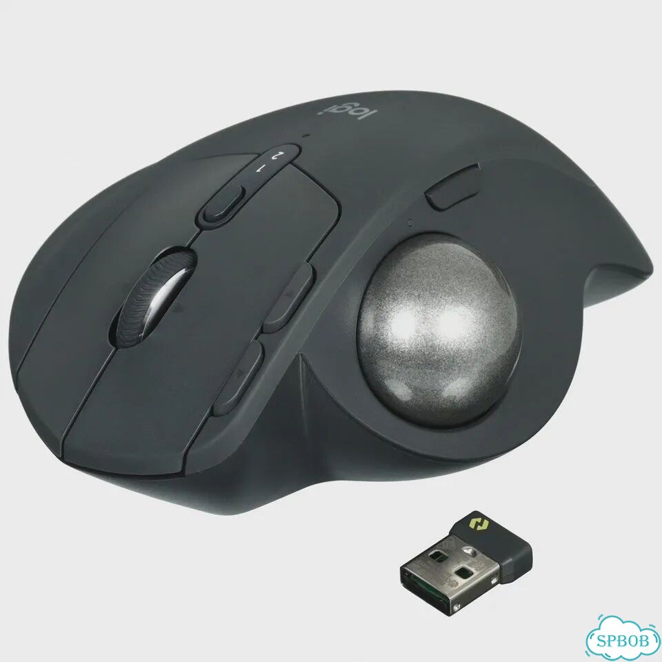 Трекбол беспроводная Logitech MX ergo S черный фото 1