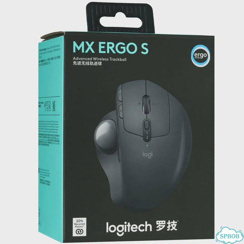 Трекбол беспроводная Logitech MX ergo S черный фото 2