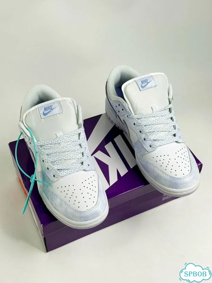 Nike SB Dunk Low White Purple фото 1