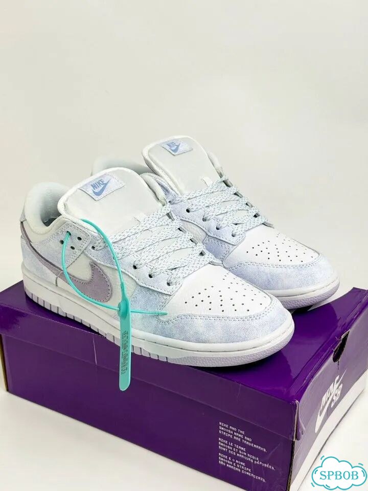 Nike SB Dunk Low White Purple фото 3
