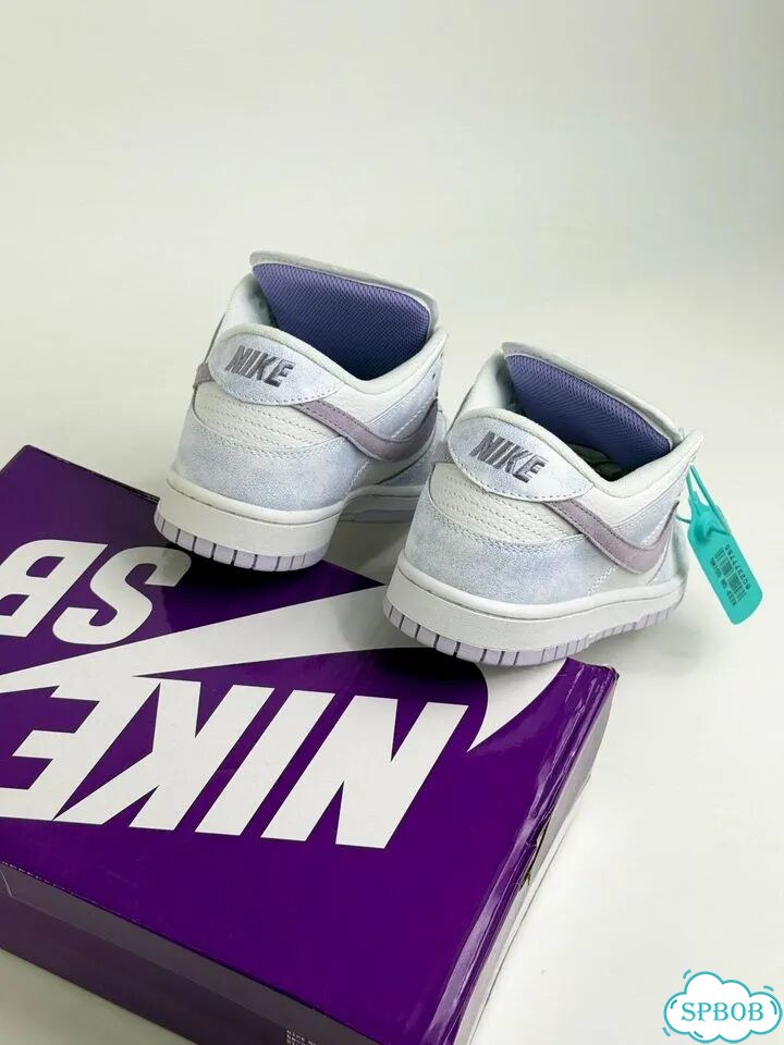 Nike SB Dunk Low White Purple фото 4