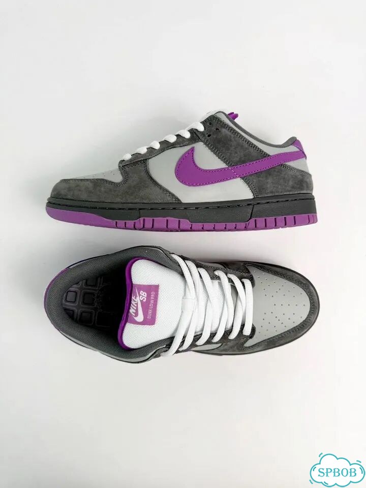 Nike SB Dunk Low Pro Grey Purple фото 1