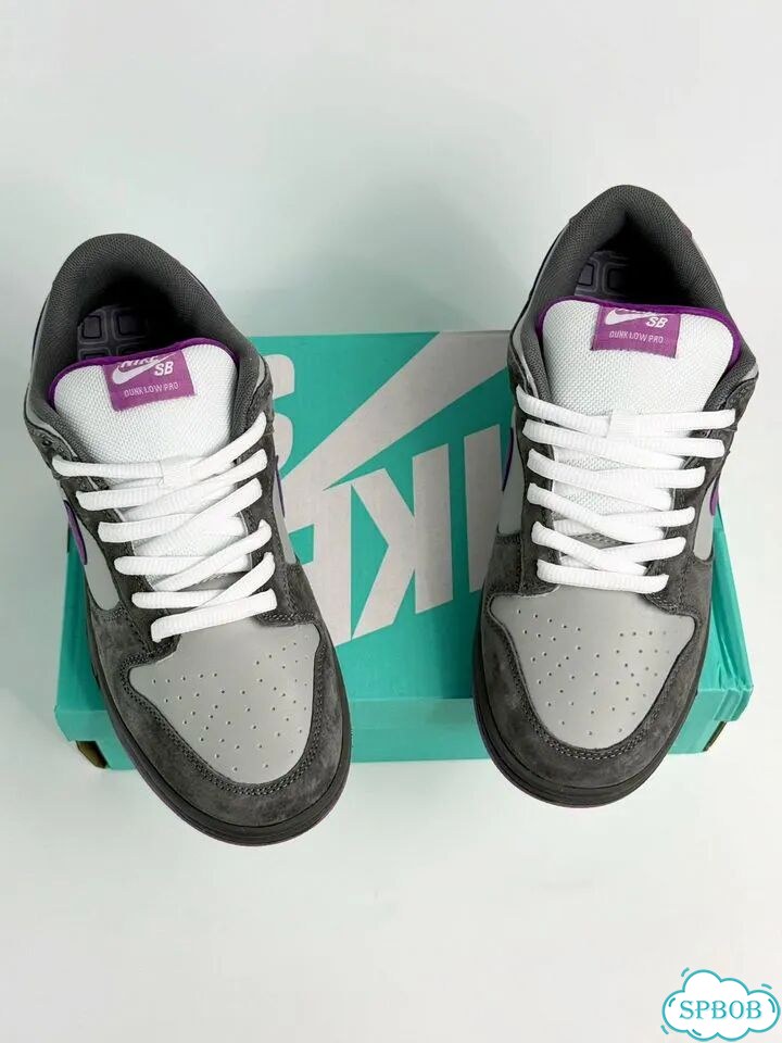 Nike SB Dunk Low Pro Grey Purple фото 2