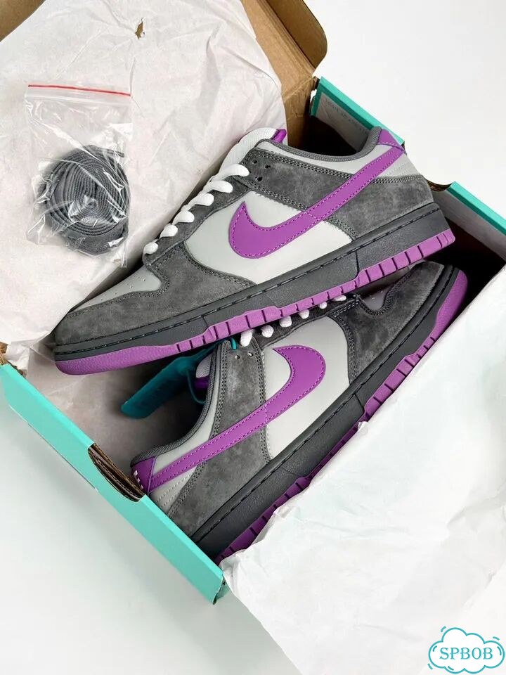 Nike SB Dunk Low Pro Grey Purple фото 3