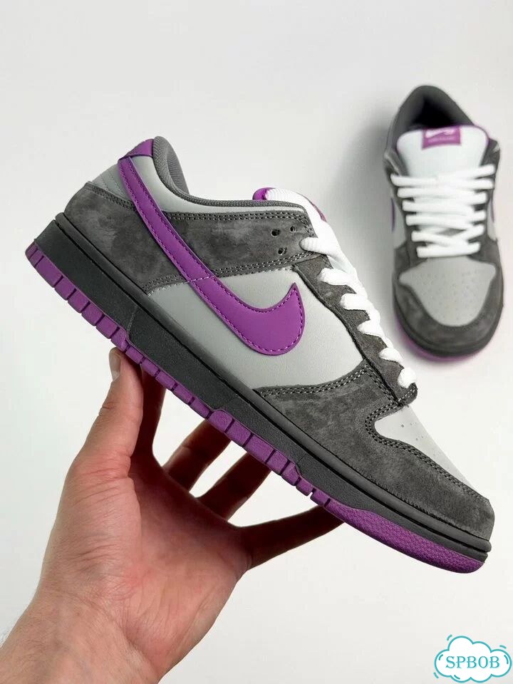 Nike SB Dunk Low Pro Grey Purple фото 4