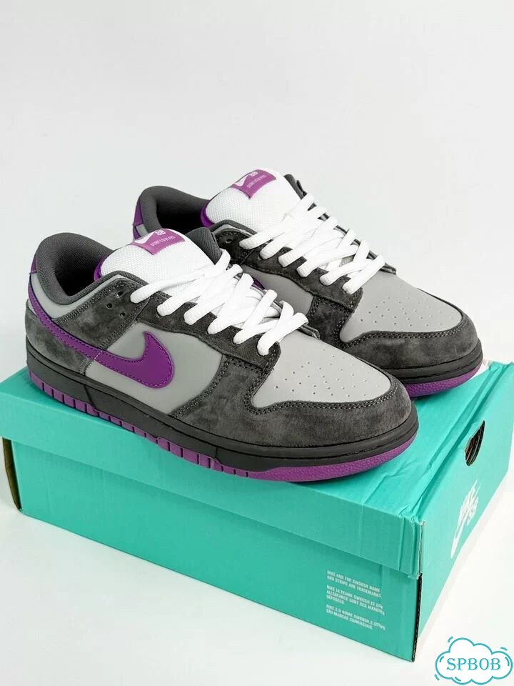 Nike SB Dunk Low Pro Grey Purple фото 5