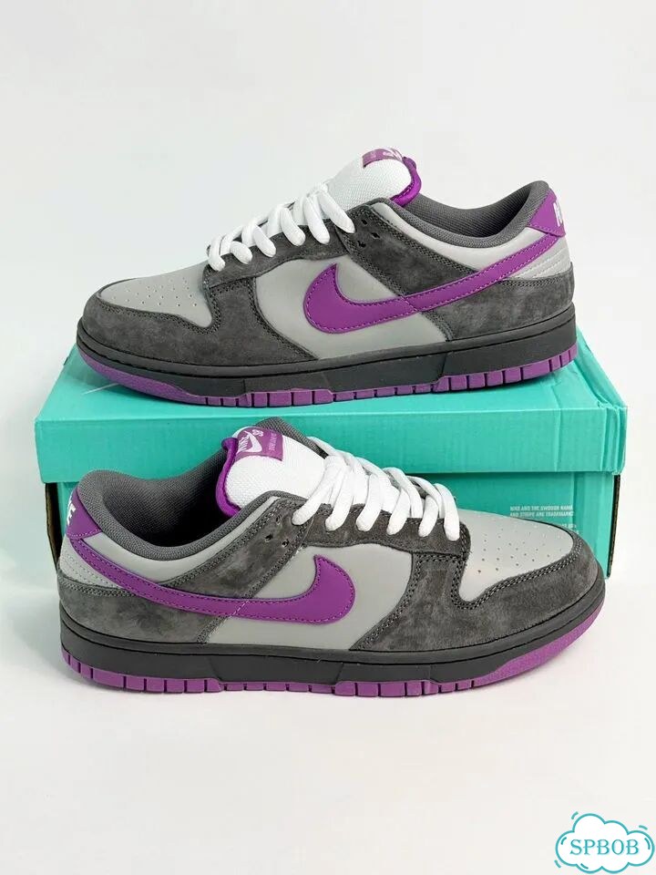Nike SB Dunk Low Pro Grey Purple фото 7