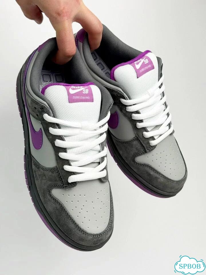 Nike SB Dunk Low Pro Grey Purple фото 8