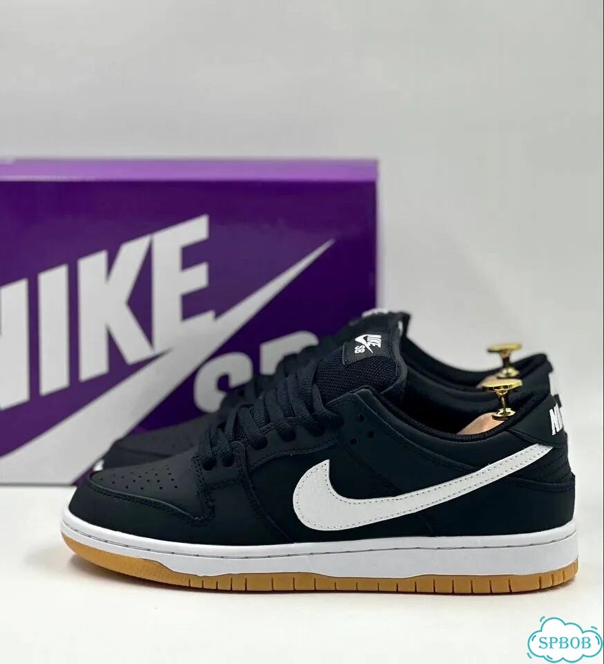 Nike SB Dunk Low Black White фото 7