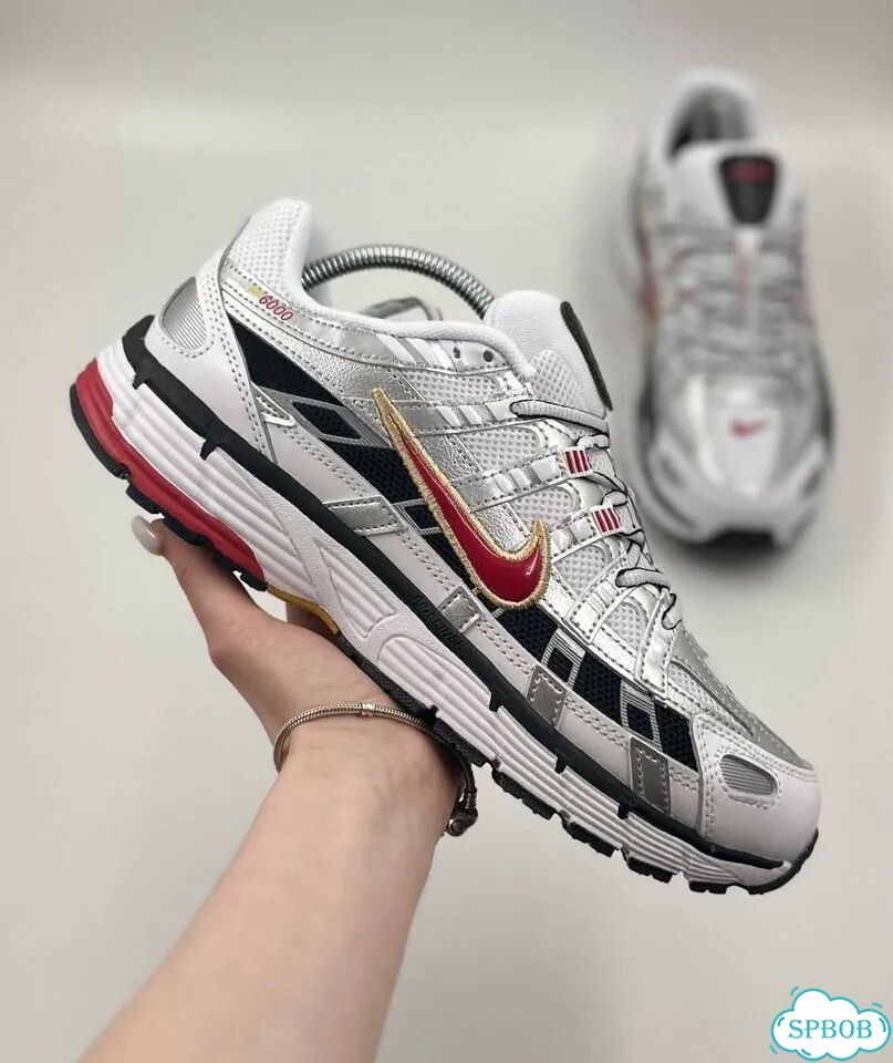 Nike P-6000 White Red фото 4
