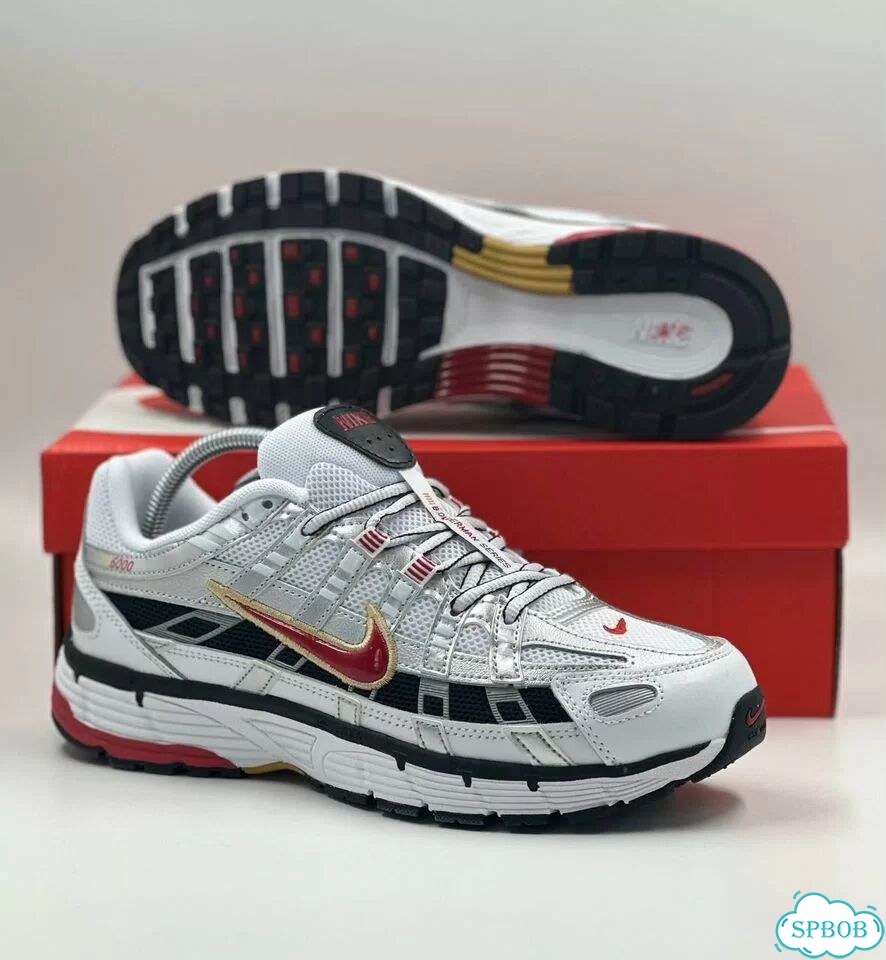 Nike P-6000 White Red фото 5