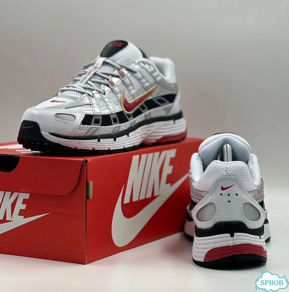 Nike P-6000 White Red фото 8