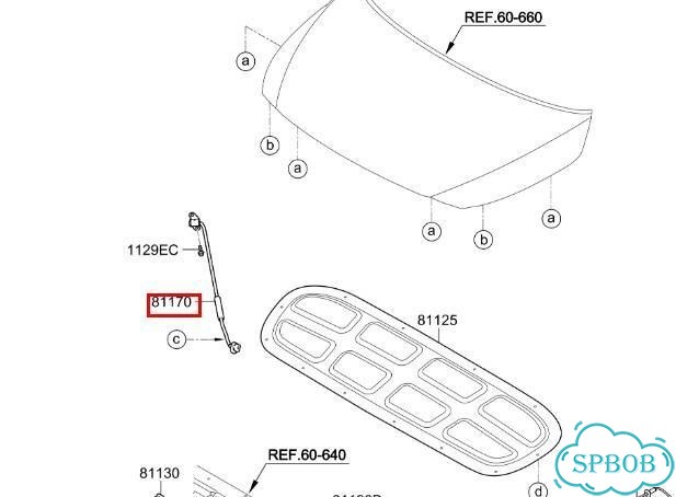 Упор капота Kia Carnival YP D4HB 2018 фото 3