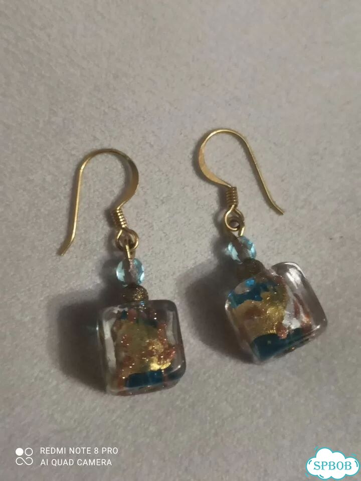 Серьги из муранского стекла фото 1